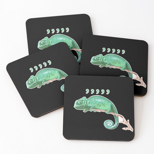 Item preview, Comma Chameleon designed and sold by Pixelandpaper.