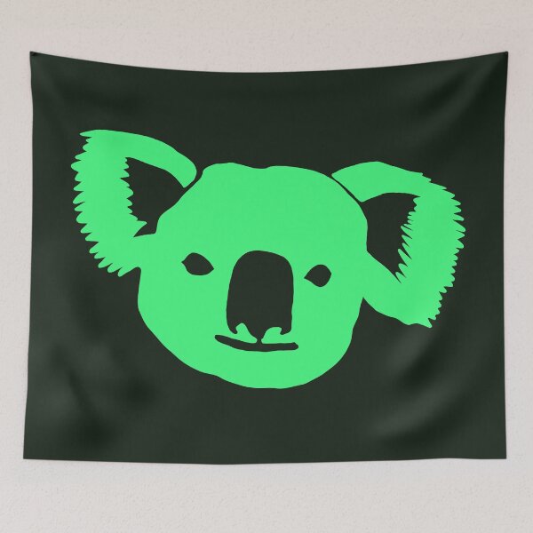Item preview, Koala Stencil Bright Green  designed and sold by shtem.