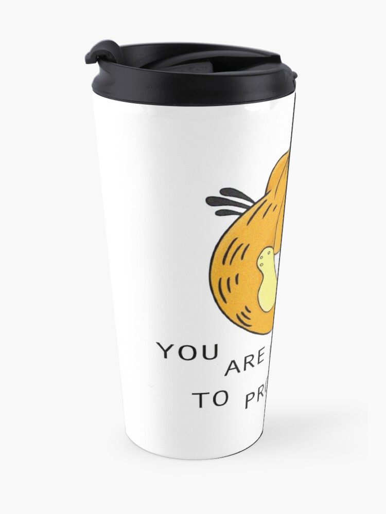 Alternate view of you are not immune to propaganda - garfield Travel Coffee Mug