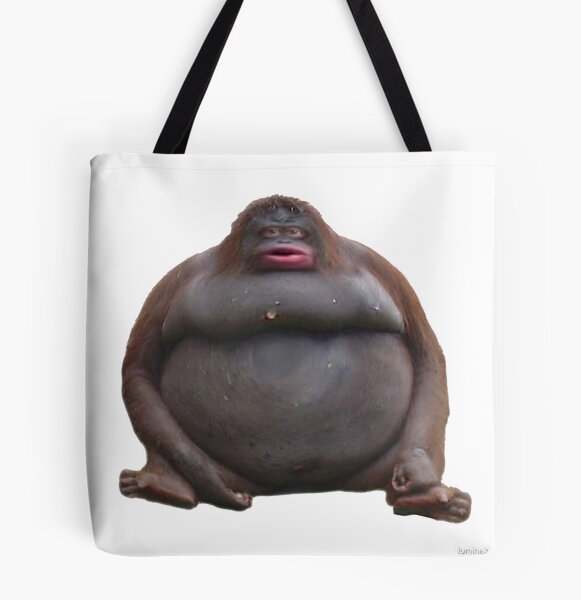 Aesthetic Monke Meme Funny Monkey Lover Tote Bag