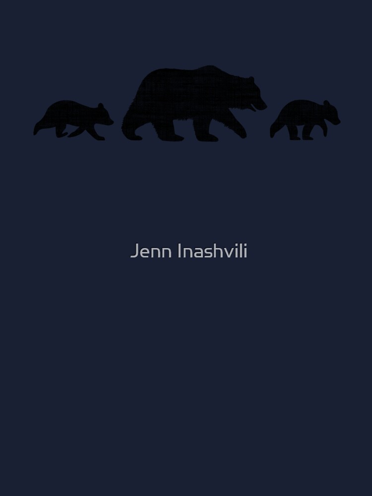 Black Bear with Cubs Silhouettes Kids T-Shirt for Sale by Jenn Inashvili