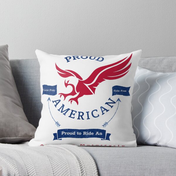 Item preview, Proud American Proud American Rider Red White And Blue Text designed and sold by TWMBDesigns.