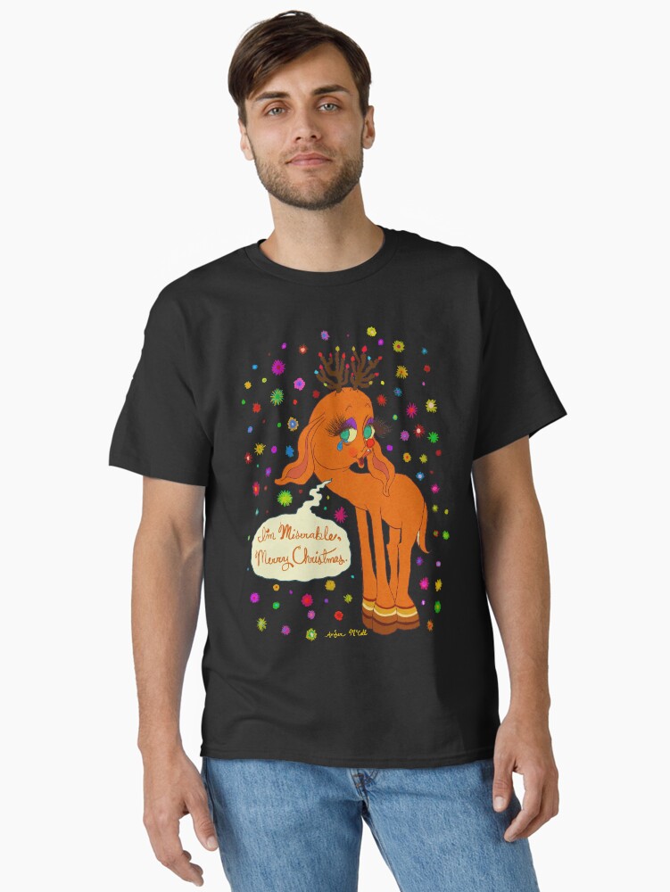 Thumbnail 2 of 7, Classic T-Shirt, I'm Miserable, Merry Christmas. designed and sold by ambermccall.