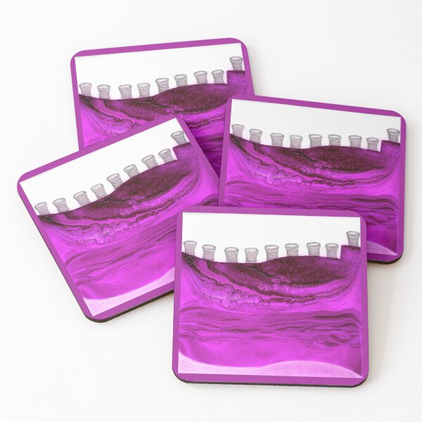 Item preview, Menorah magenta designed and sold by Sue Goldberg.