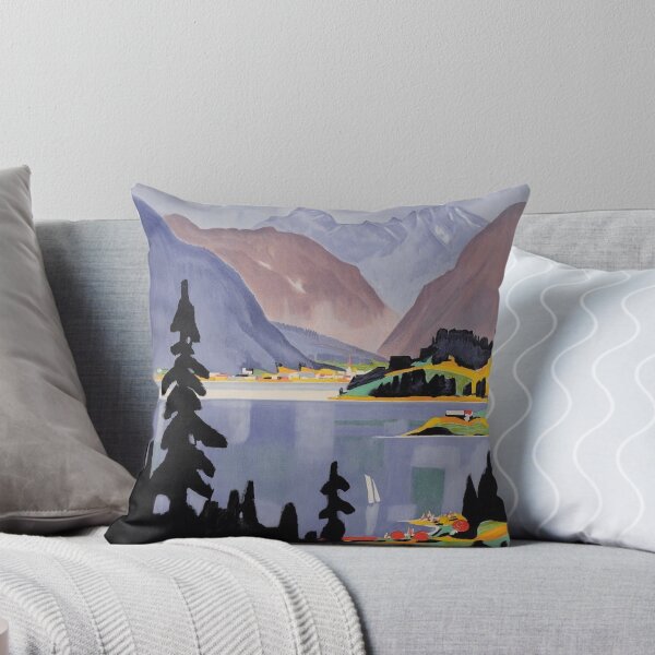Item preview, Davos Switzerland Vintage Travel Poster designed and sold by vintagevivian.