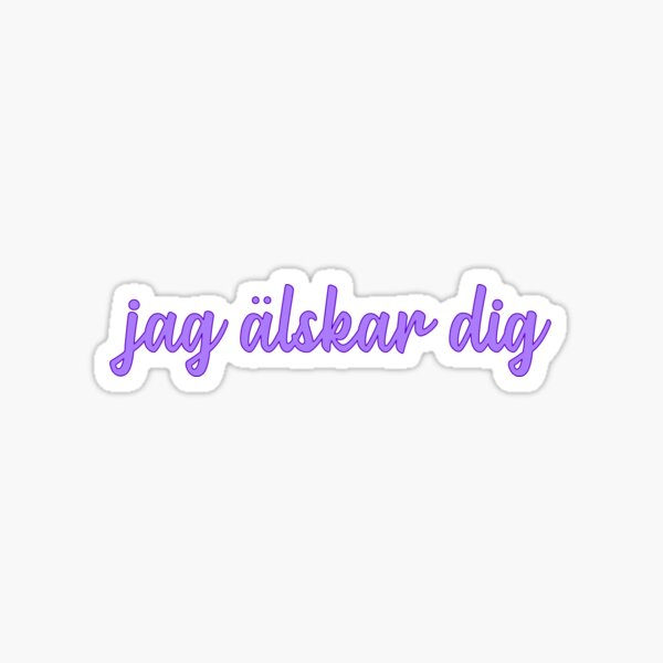 Jag alskar dig Sticker