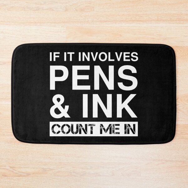 Item preview, Funny Pens And Ink Drawing Calligraphy Calligrapher designed and sold by Creekman Designs.