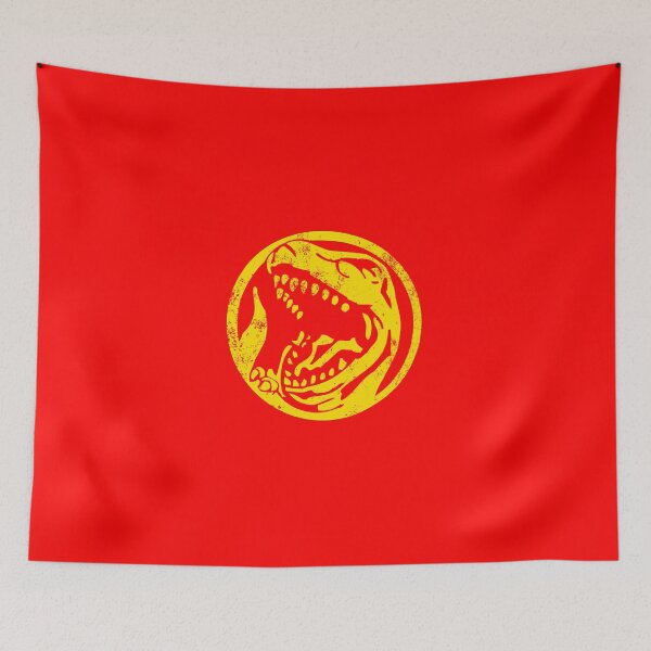 Item preview, Red Dinosaur Power Crest designed and sold by ScapegoatPrints.