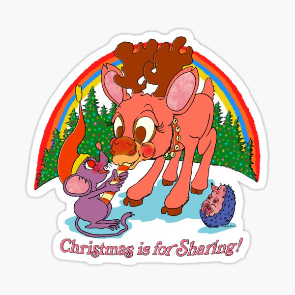 Christmas is for Sharing Sticker