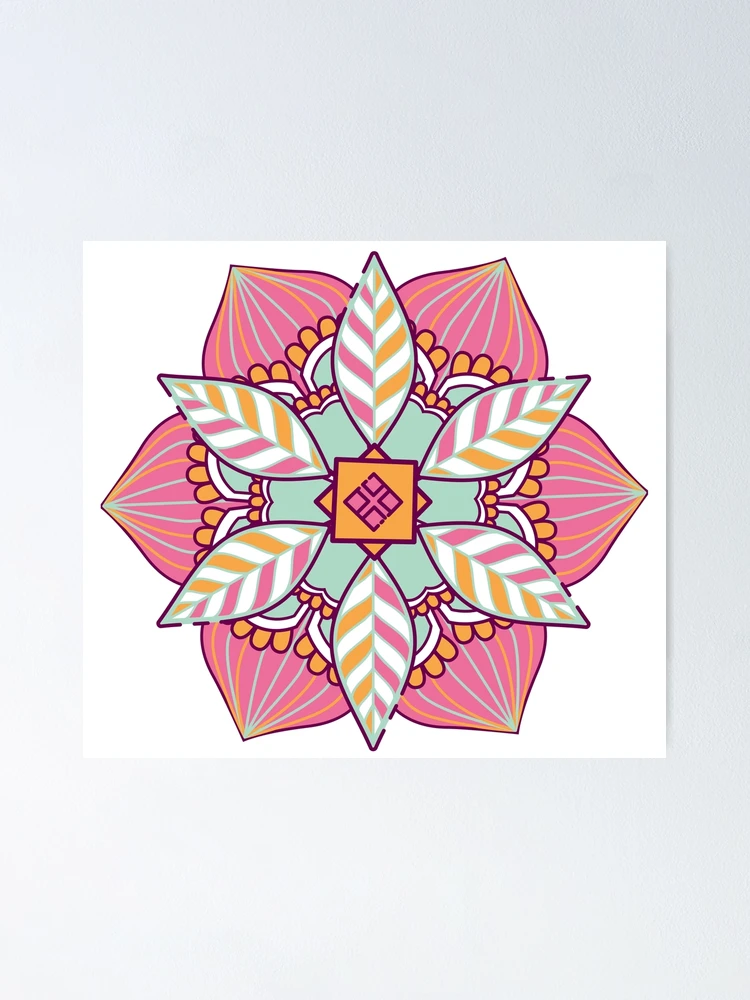 Thumbnail 1 of 3, Poster, Pink Pattern, Family Pattern. designed and sold by PickCreation.