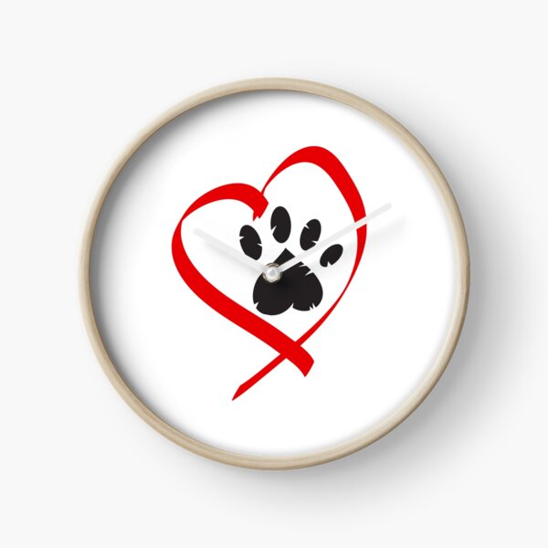 Vista previa del artículo con la obra «Amante del diseño especial de la pata del perro del corazón», diseñado y vendido por elbakr.