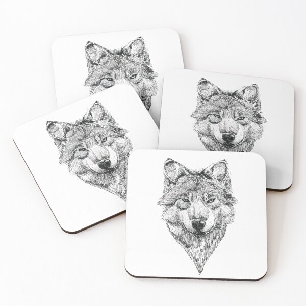 Item preview, Black Ink Wolf designed and sold by Anna Ivanova.