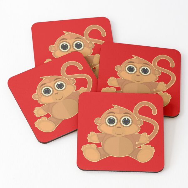 Item preview, Monkey - Red designed and sold by Adamzworld.