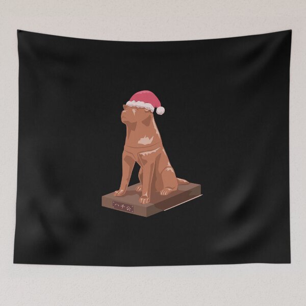 Item preview, Hachikō mit Weihnachtsmütze designed and sold by Tabinchu.