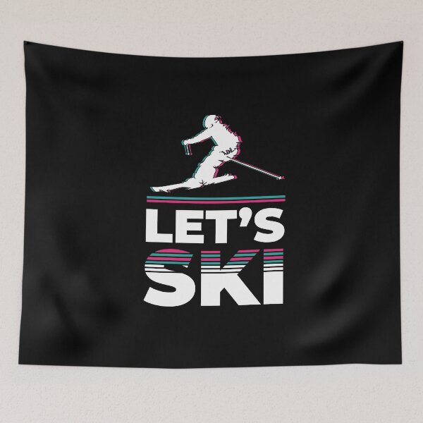 Item preview, Let's Ski Winter sports Skiers 3D snow apreski designed and sold by MooonTees.
