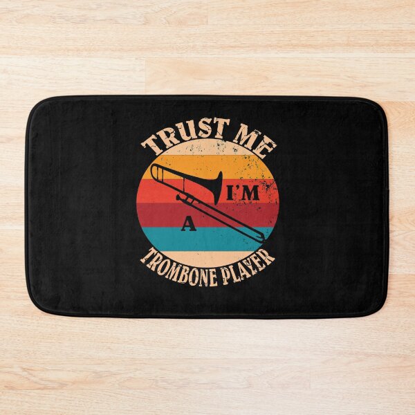Item preview, Brass Musical Instrument - Funny Retro Trombone Player Gift designed and sold by Grabitees.