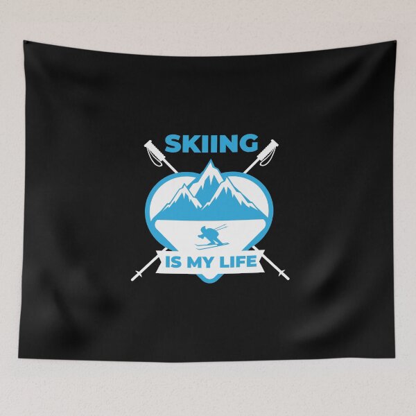 Item preview, Skiing Is My Life Skiers Winter Sports Apreski designed and sold by MooonTees.