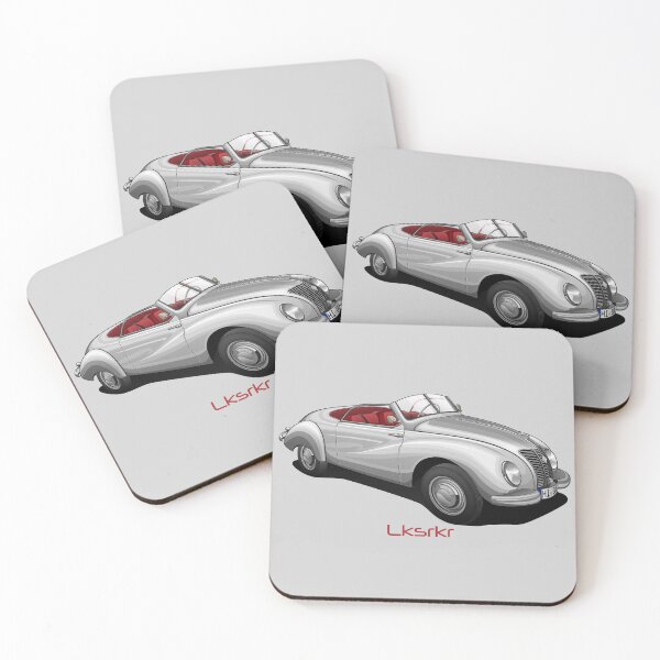 Item preview, Silver vintage car - Artwork designed and sold by Lksrkr.