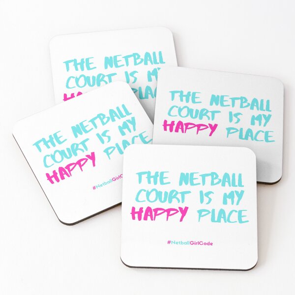 Item preview, The Netball Court is my Happy Place! designed and sold by NetballGifts.