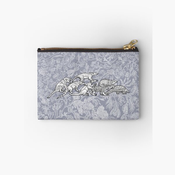Item preview, Pholidota - Pangolins - Evolution - Blue Background designed and sold by EvolutionPoster.