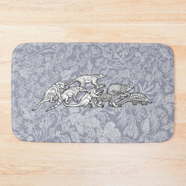 Item preview, Pholidota - Pangolins - Evolution - Blue Background designed and sold by EvolutionPoster.