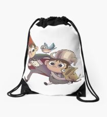Over the Garden Wall Gang Drawstring Bag