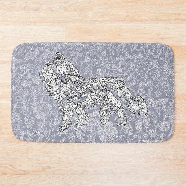 Item preview, Feliformia - Cats - Evolution - Blue Background designed and sold by EvolutionPoster.