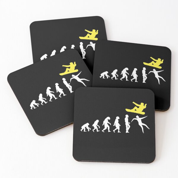 Item preview, Snowboarder evolution winter sports ski snow piste designed and sold by MooonTees.
