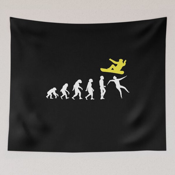 Item preview, Snowboarder evolution winter sports ski snow piste designed and sold by MooonTees.