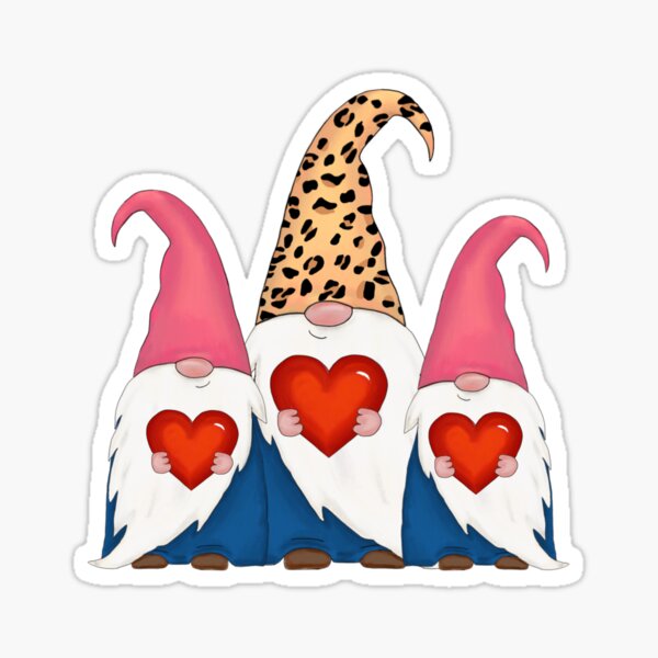 Valentine Gnome Stickers Redbubble