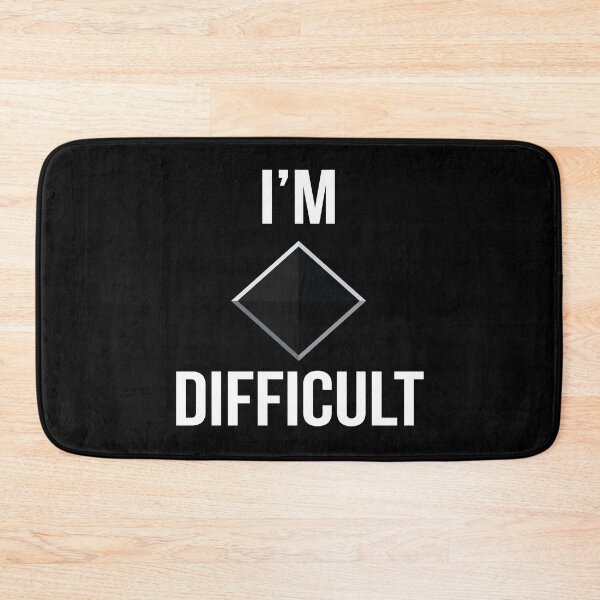 Item preview, I'M Difficult Ski Snowboard Winter sports Piste designed and sold by MooonTees.