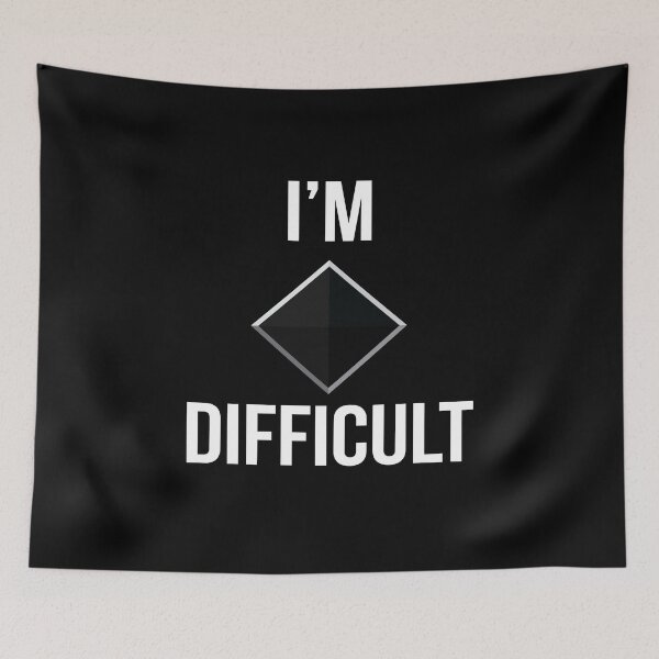 Item preview, I'M Difficult Ski Snowboard Winter sports Piste designed and sold by MooonTees.