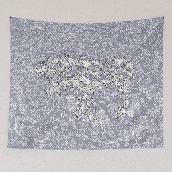 Item preview, Ruminants - Evolution - Blue Background designed and sold by EvolutionPoster.