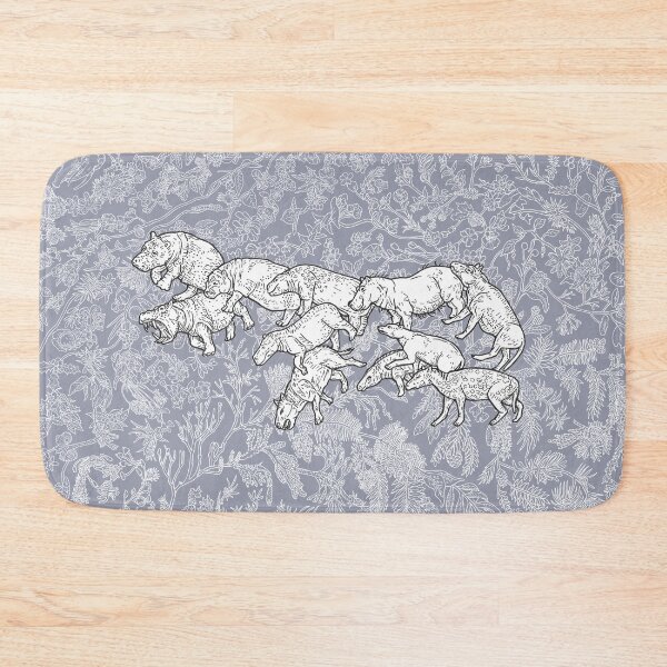 Item preview, Hippos - Evolution - Blue Background designed and sold by EvolutionPoster.