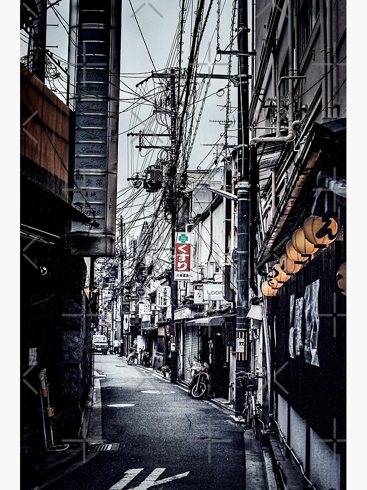 Vertical urban street photography Tokyo print Tokyo poster