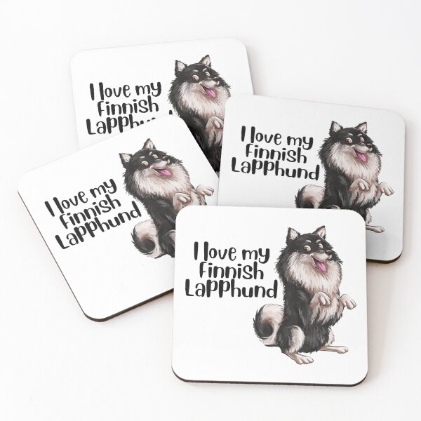 Item preview, I Heart My Finnish Lapphund - Black and Cream - Beg designed and sold by FLCV.