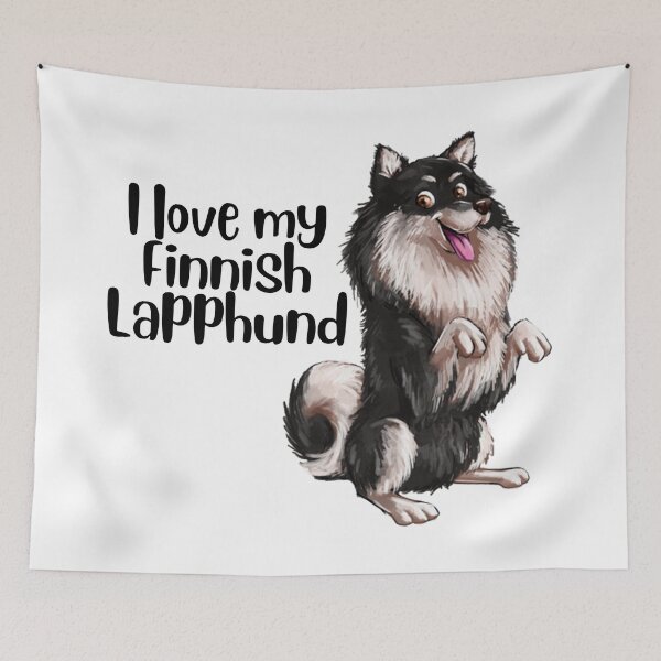 Item preview, I Heart My Finnish Lapphund - Black and Cream - Beg designed and sold by FLCV.