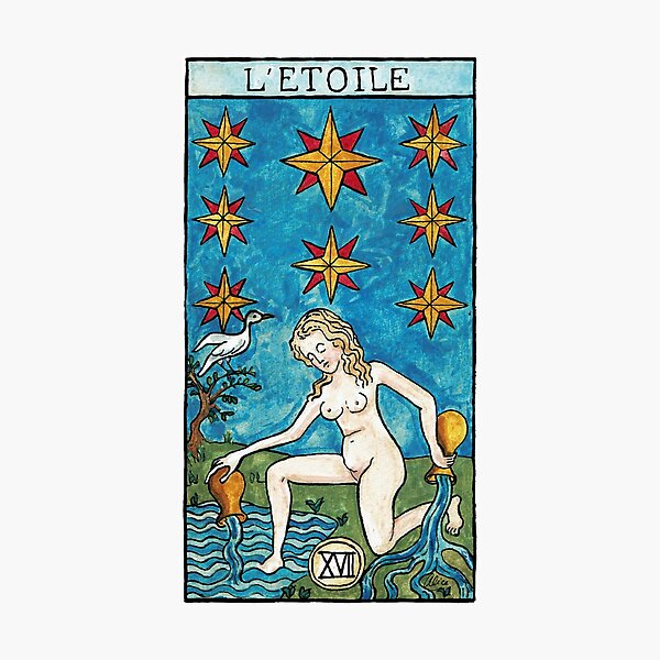 Tarot de Marseille-Waite, l'Etoile Impression photo
