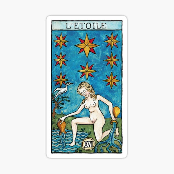 Item preview, Tarot of Marseille-Waite, the Star designed and sold by lesmotsclefs.
