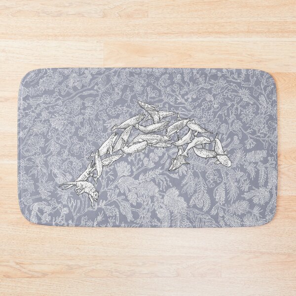 Item preview, Cetacea - Whales and Dolphins - Evolution - Blue Background designed and sold by EvolutionPoster.