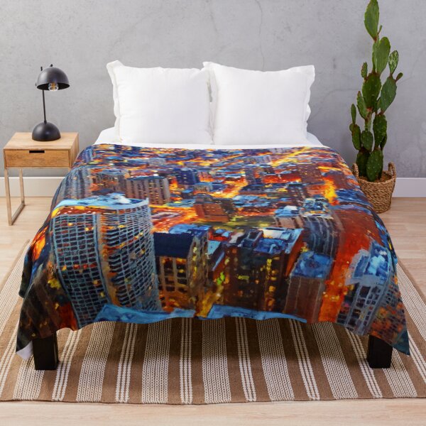 Item preview, Chicago Sunset- Mixed Media designed and sold by k9printart.
