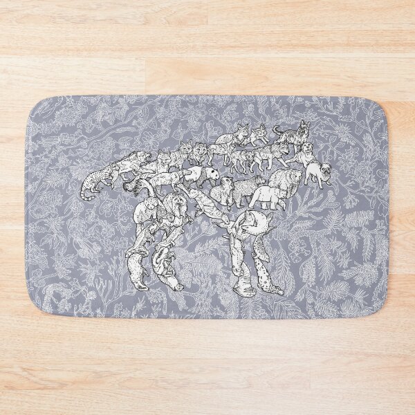 Item preview, Caniformia - Canines, Dogs, Wolves, Bears, etc - Evolution - Blue Background designed and sold by EvolutionPoster.