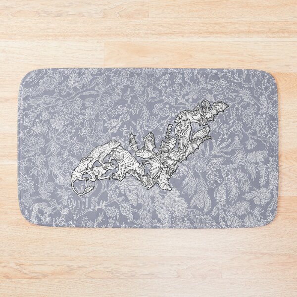 Item preview, Chiroptera - Bats - Evolution - Blue Background designed and sold by EvolutionPoster.