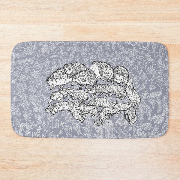 Item preview, Eulipotyphla - Hedgehog - Evolution - Blue Background designed and sold by EvolutionPoster.