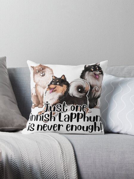 Item preview, Finnish Lapphund - One is Never Enough - Black designed and sold by FLCV.