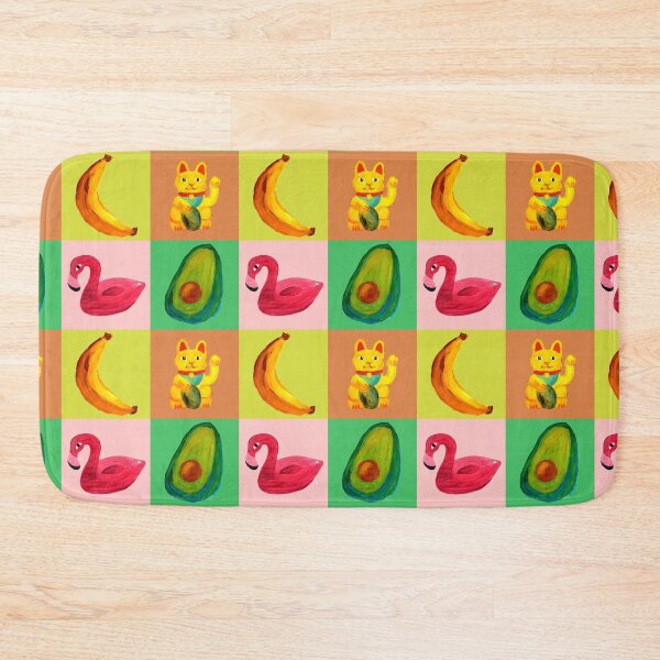 Item preview, Avocado Flamingo Winkekatze banana designed and sold by Rabenkraehe.