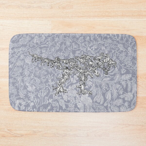 Item preview, Theropoda - T-Rex - Dinosaur - Evolution - Blue Background designed and sold by EvolutionPoster.