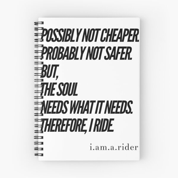 Item preview, Not Cheaper Not Safer Soul Needs What It Needs I Ride Black Text designed and sold by TWMBDesigns.