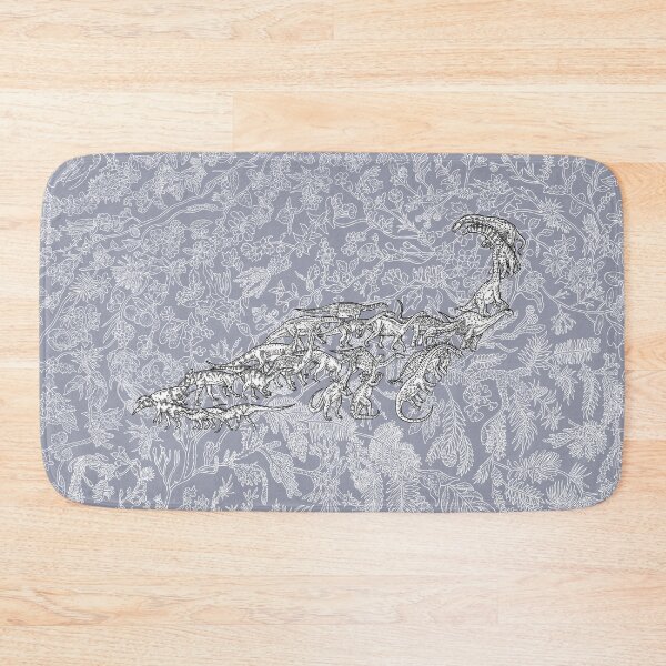 Item preview, Sauropods - Brontosaurus - Evolution - Blue Background designed and sold by EvolutionPoster.