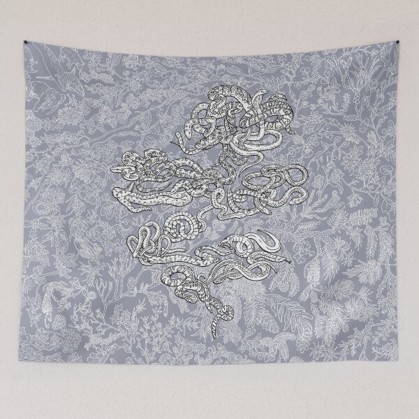 Item preview, Snakes - Serpents - Evolution -Blue Background designed and sold by EvolutionPoster.